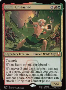 Bumi, Unleashed M Avatar: The Last Airbender 211 NM MTG - Image 1