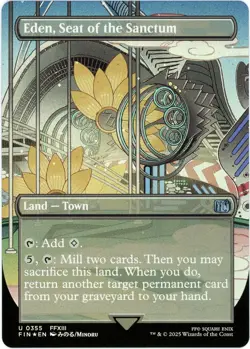 Eden, Seat of the Sanctum (Borderless) Foil - 0355 - Final Fantasy - MTG - NM/M - Image 1