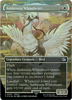 Ambrosia Whiteheart (Borderless) Foil - 0325 - Final Fantasy - MTG - NM/M - Image 1