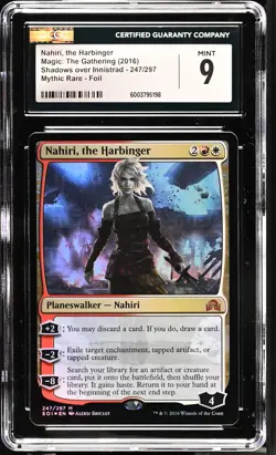 NAHIRI, THE HARBINGER Shadows Over Innistrad Foil Mythic CGC 9 MTG [Nostalgium] - Image 1