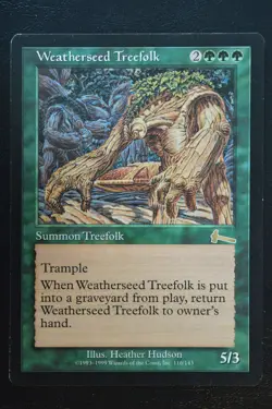 Magic The Gathering MTG WEATHERSEED TREEFOLK Urza's Legacy LP Lightly Played - Image 1