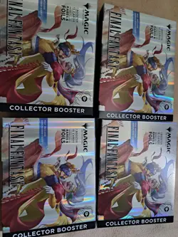 4x Final Fantasy Mtg Collector Booster Boxes Opened - Image 1