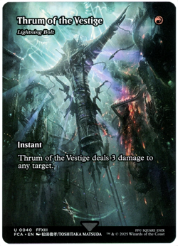 Thrum of the Vestige - Lightning Bolt (Showcase) 0040 - Final Fantasy - MTG - Image 1