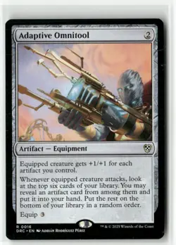 Adaptive Omnitool 16 Non-Foil NM MTG Commander: Aetherdrift Magic - Image 1