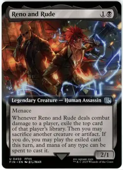 Reno and Rude (Extended Art) - 0450 - Final Fantasy - MTG - NM/M - Image 1