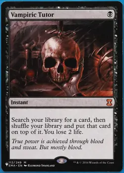 Vampiric Tutor (The List) Eternal Masters PLD Mythic Rare CARD (508823) ABUGames - Image 1