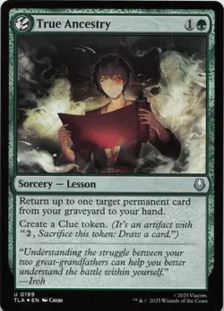 True Ancestry - FOIL - U Avatar: The Last Airbender 199 - MTG - Image 1