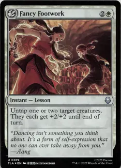 Fancy Footwork - FOIL - U Avatar: The Last Airbender 19 - MTG - Image 1