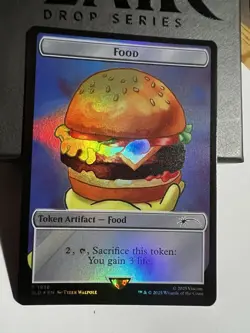 MTG | Food Token (1938) Krabby Patty [Secret Lair SpongeBob] ✨FOIL✨ - Image 1