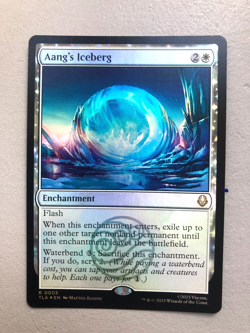 Mtg Carte Magic Avatar Last Airbender Aang's Iceberg FOIL Eng NM - Image 1