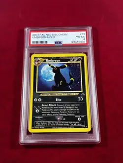 2001 Pokemon Neo Discovery Umbreon Holo #13 PSA 4 VG-EX - Image 1