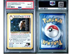 2000 Pokemon Giovanni's Persian 8/132 Gym Challenge Holo PSA 8 - Image 3
