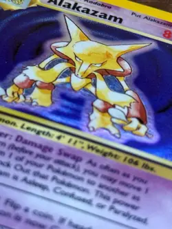 Pokemon TCG Alakazam 1/102 Holo Rare base set 1999 WOTC - NM/LP - Image 4