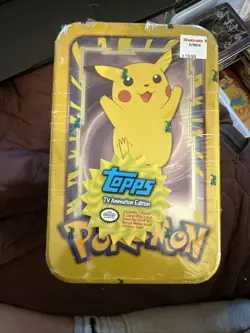 Pokemon Topps 1999 TV Animation Edition Pikachi Tin Sealed - Image 1