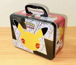 Pokemon 25th Anniversary Celebrations Treasure Chest Lunch Box Tin EMPTY Storage 820650809415 - Image 2