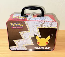 Pokemon 25th Anniversary Celebrations Treasure Chest Lunch Box Tin EMPTY Storage 820650809415 - Image 4