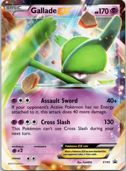 Pokemon TCG Gallade EX Ultra Rare Holo XY Black Star XY45 - Image 1