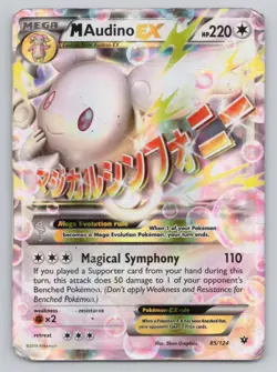 Pokemon TCG M Audino EX Ultra Rare XY - Fates Collide 85/124 - Image 1