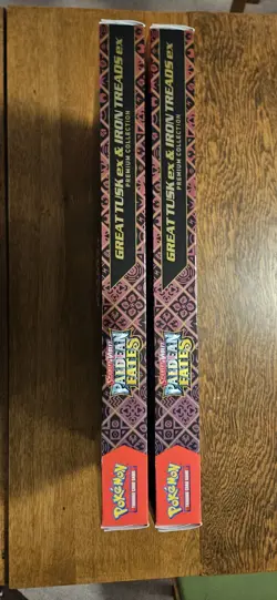 Pokemon TCG Scarlet & Violet Paldean Fates Great Tusk Iron Treads Premium Box EX - Image 3