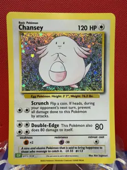 Chansey 015/034 CLV Classic Collection Holo Pokemon NM #558 - Image 1
