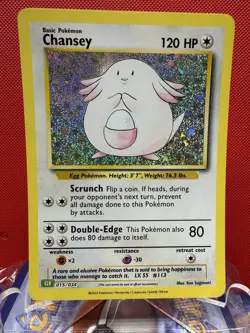 Chansey 015/034 CLV Classic Collection Holo Pokemon NM #557 - Image 1