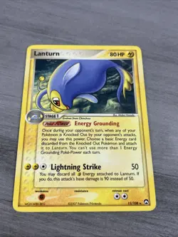 Pokemon TCG EX Power Keepers 15/108 - LANTURN, Regular Rare - Image 1