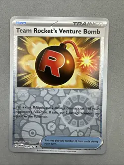 Pokemon TCG * Destined Rivals 179/182 Team Rocket's Venture Bomb * REVERSE HOLO - Image 1