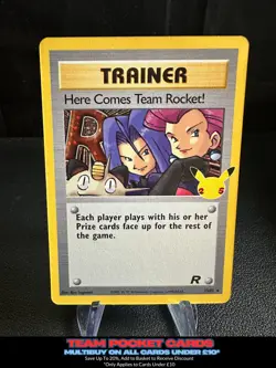 Here Comes Team Rocket 15/82, Celebrations, Pokemon, NM - Image 1