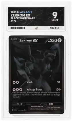 Pokemon TCG - Zekrom EX Black Bolt - Black White Rare 172/086 - ACE 9 - Image 3