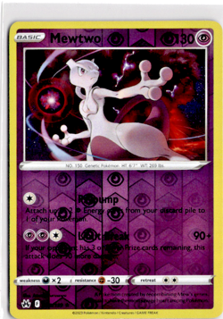 Mewtwo [Reverse Holo] #59 Pokemon Crown Zenith - LP - Image 1