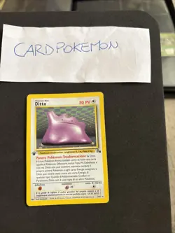 Pokemon Card Ditto 1 St 3/62 -Fossil-Ita-Holo-Exc! - Image 1