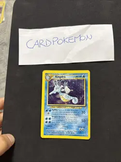 Pokemon Card Kingdra 8/111 Set Neo Genesis-Ita-Holo-swirl-good! - Image 1