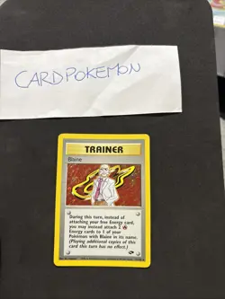 Pokemon Card Trainer Blaine 17/132 Gym Challenge ENG-Holo-Nm/Mint! - Image 1