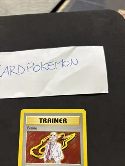 Pokemon Card Trainer Blaine 17/132 Gym Challenge ENG-Holo-Nm/Mint! - Image 2