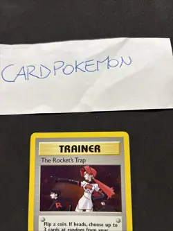 Pokemon Card Trainer The Rocket's Trap Holo 19/132 Gym Heroes ENG carta - Image 2
