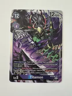DIGIMON Card Game Titamon BT6-081 SR Single Card NM - Image 1