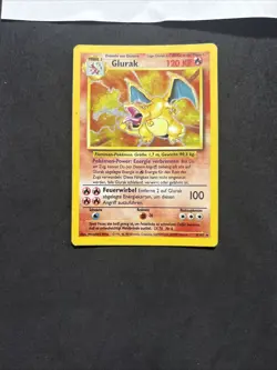 Pokemon Card CHARIZARD GLURAK 4/102- Set Base 1999- Tedesco- Exc! - Image 3
