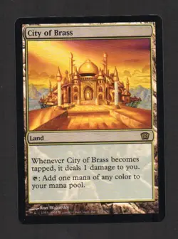 MtG Citta d'Ottone City of Brass FOIL...Golden!!! - Image 2