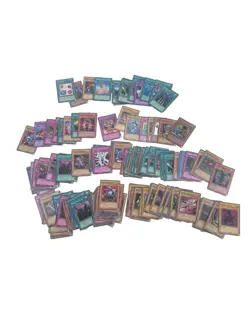 Lot of 100+ Konami Yu-Gi-Oh! TCG Cards Classic 1996 Rares Short Print Commons - Image 1