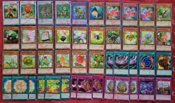 YUGIOH Naturia Deck 45 Cards Beast *Barkion* Exterio *Bamboo Shoot* Cherries - Image 1