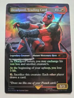 Deadpool, Trading Card (Rainbow Foil) #1753 (NM) Secret Lair Drop SLD Magic MTG - Image 1