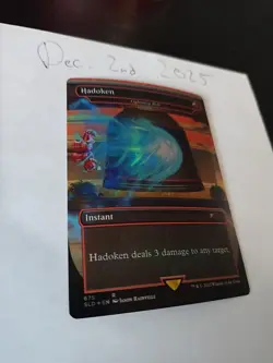 MTG Hadoken Lightning Bolt Secret Lair Drop Foil Card NM #675 - Image 2