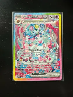 Pokemon Sylveon EX TCG Prismatic Evolutions Holo Rare Card 156/131 SV - Image 1