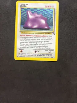 Pokemon Card Ditto 1 St 3/62 -Fossil-Ita-Holo-Good/exc! - Image 3