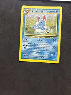 Pokemon Card Azumarill 2/111 -Neo Genesis-eng-Holo-swirl-Good! - Image 3