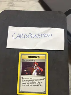 Pokemon Card Trainer The Rocket's Trap Holo 19/132 Gym Heroes-Eng-Good/Exc! - Image 2
