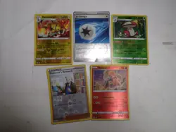 Lot of 5 Pokemon Reverse Holo/Holo Cards - Image 1