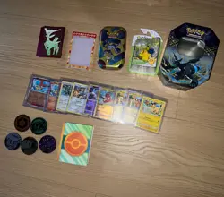 HUGE Pokemon Collection Lot Card Bulk, Tins, Coins, Shirt, More See Description - Image 3