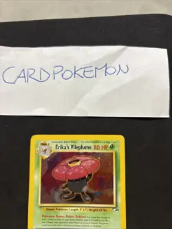 Pokemon Card Erika’s Vileplume 5/132- Gym Challenge -Eng-holo-good! - Image 2