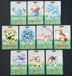1996 Pokemon Carddass Card Green Japanese slowpoke Growlithe etc 10 cards set - Image 1